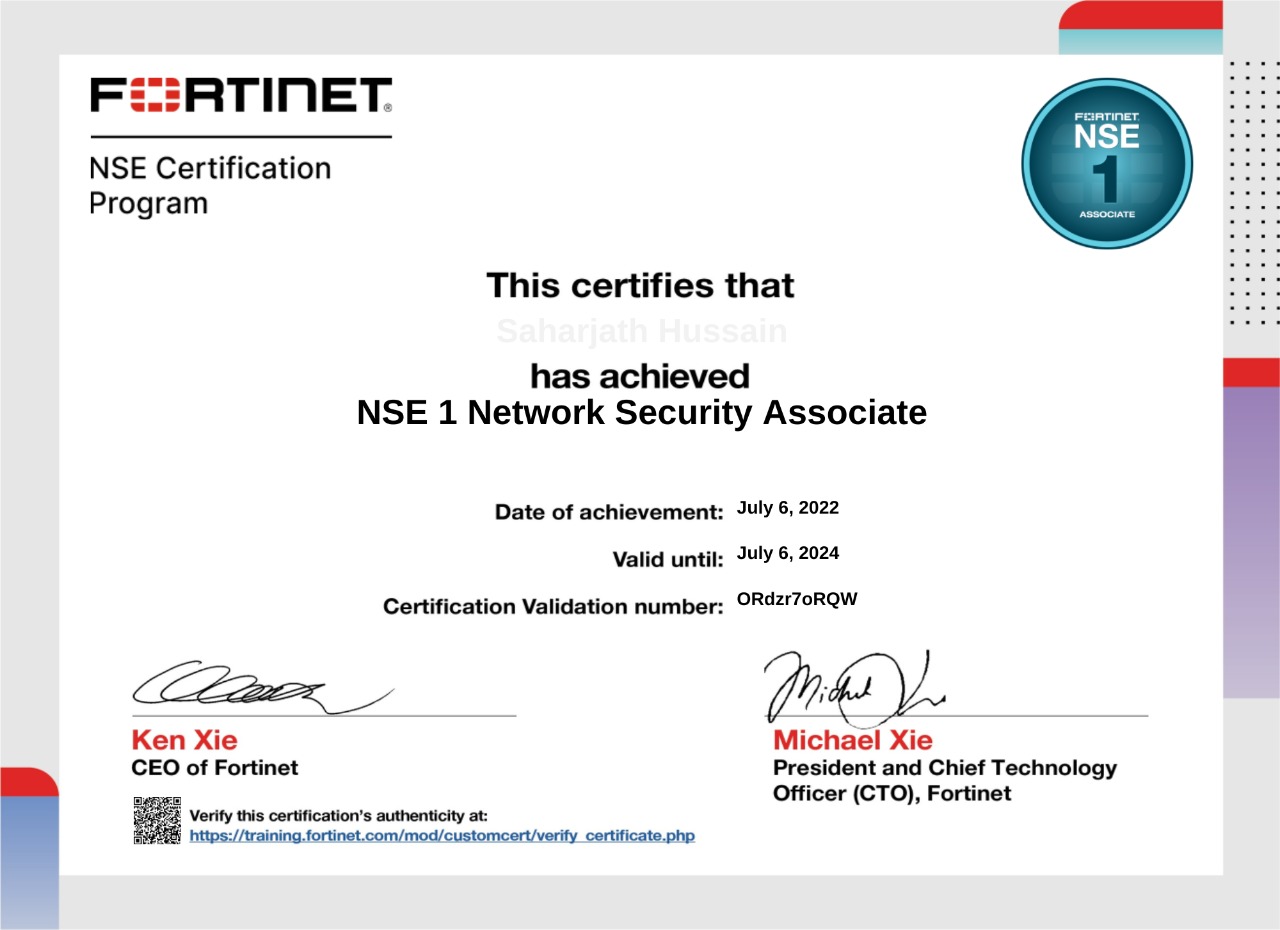 Fortinet NSE1